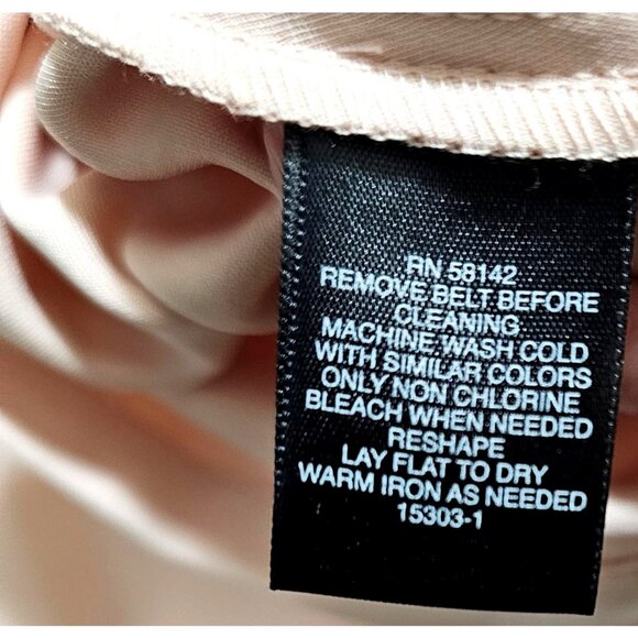 Liz Claiborne Womens Pink Short-Sleeve V-Neck Belted A-Line Dress Size 8 - Picture 8 of 14